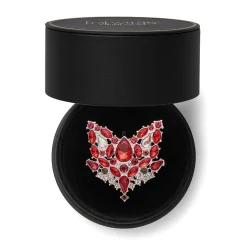 Flora Fox Face Stone Set Crystal Brooch^Erstwilder Best