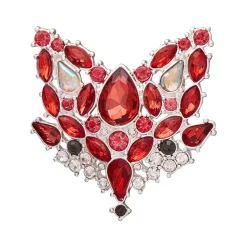 Flora Fox Face Stone Set Crystal Brooch^Erstwilder Best