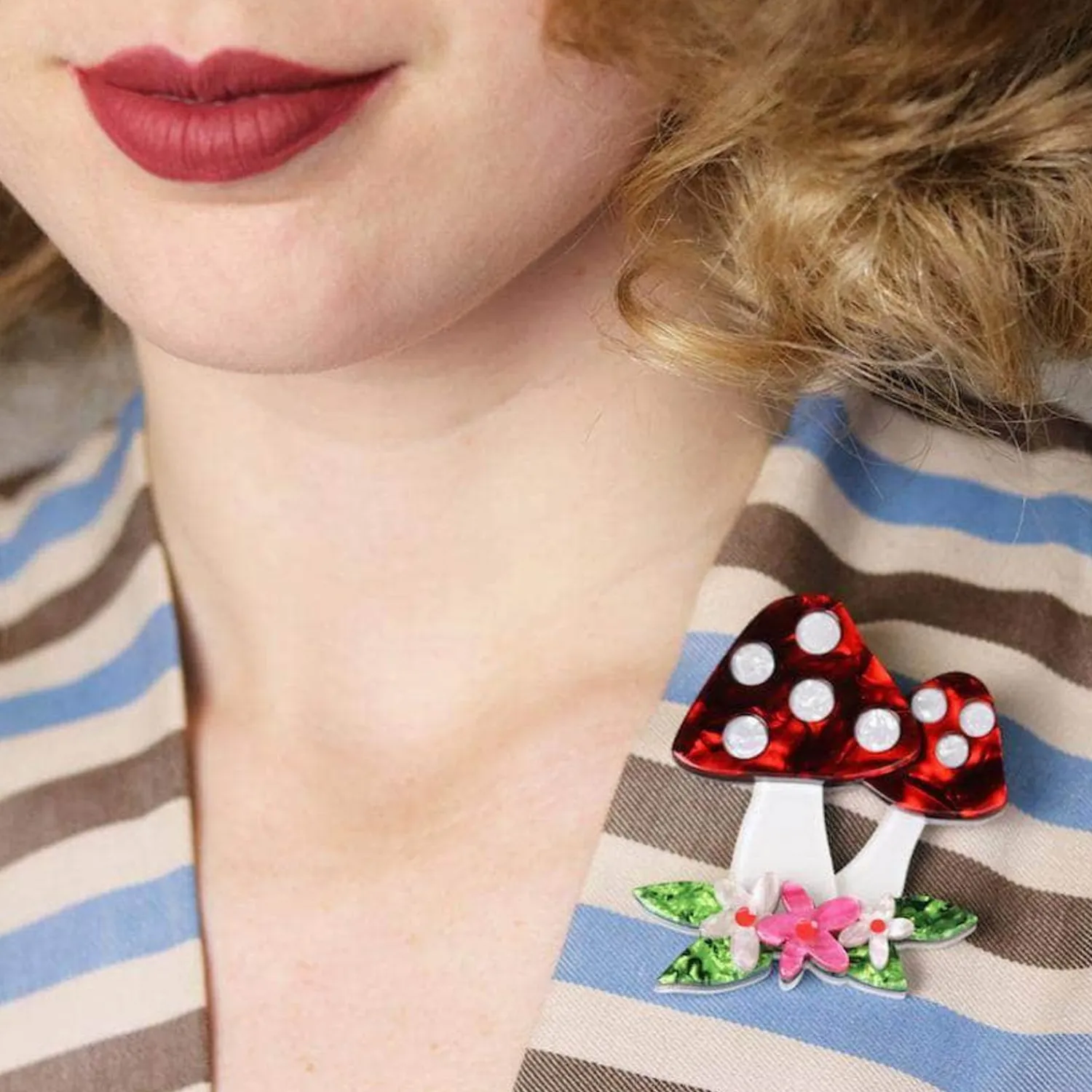 Forest Fun Guy Brooch^Erstwilder Sale