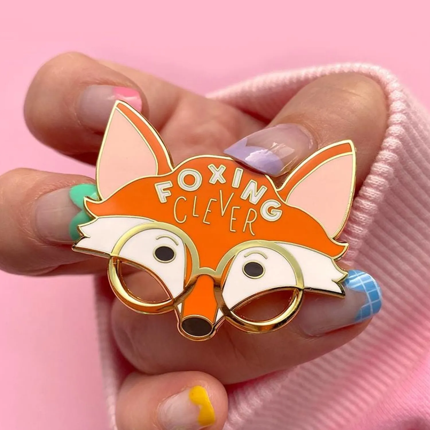 Foxing Clever Enamel Pin^Erstwilder Discount