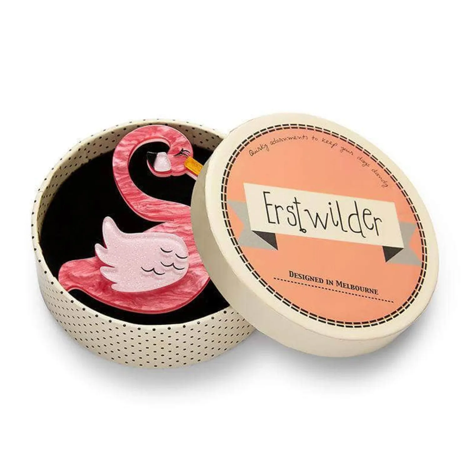 Francie The Flamingo Brooch^Erstwilder