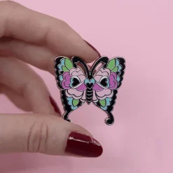Fright Of The Butterfly Enamel Pin^Erstwilder New