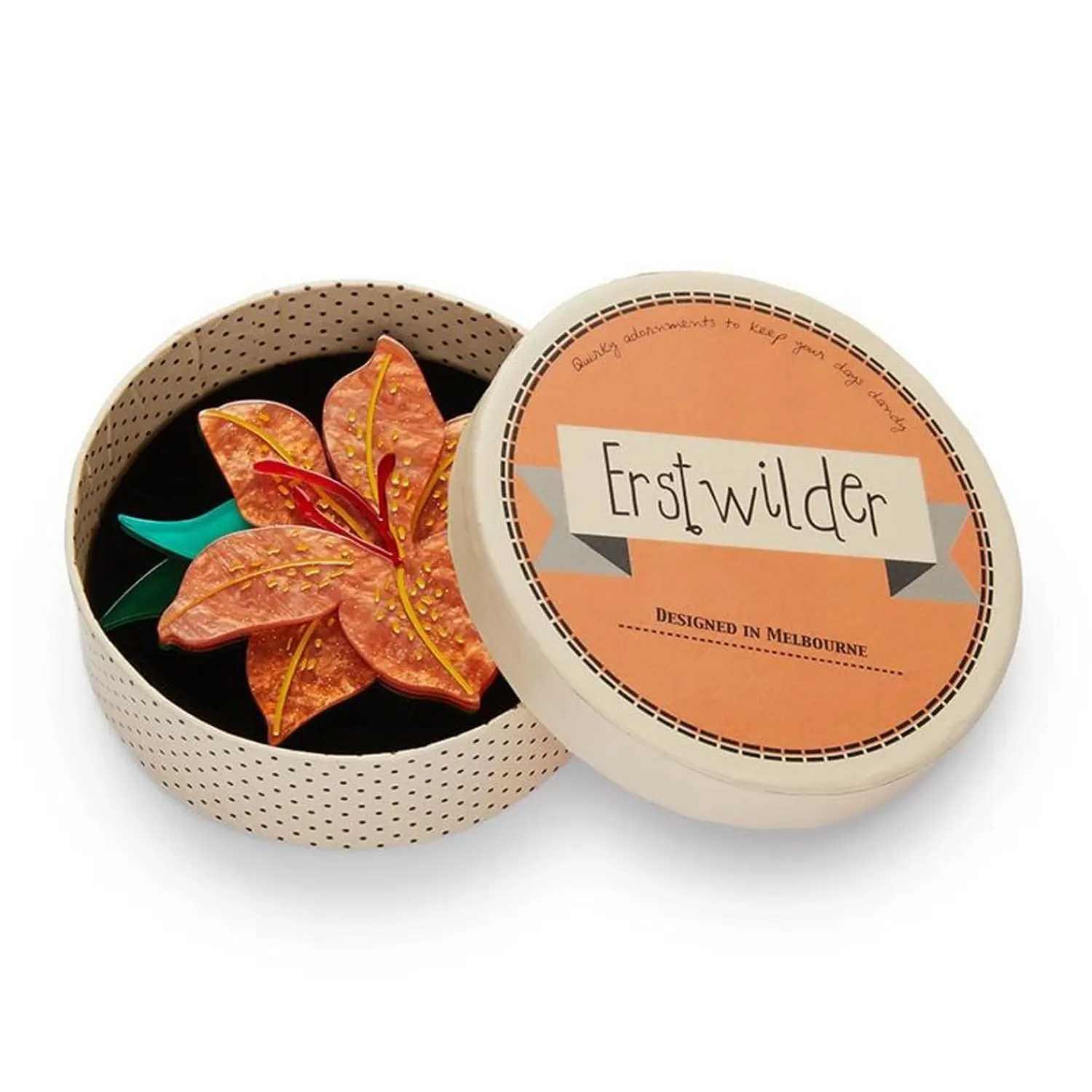 Frilly Lily Frond Brooch^Erstwilder Best