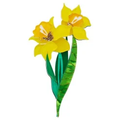 Garden Goddess Daffodil Brooch^Erstwilder Sale