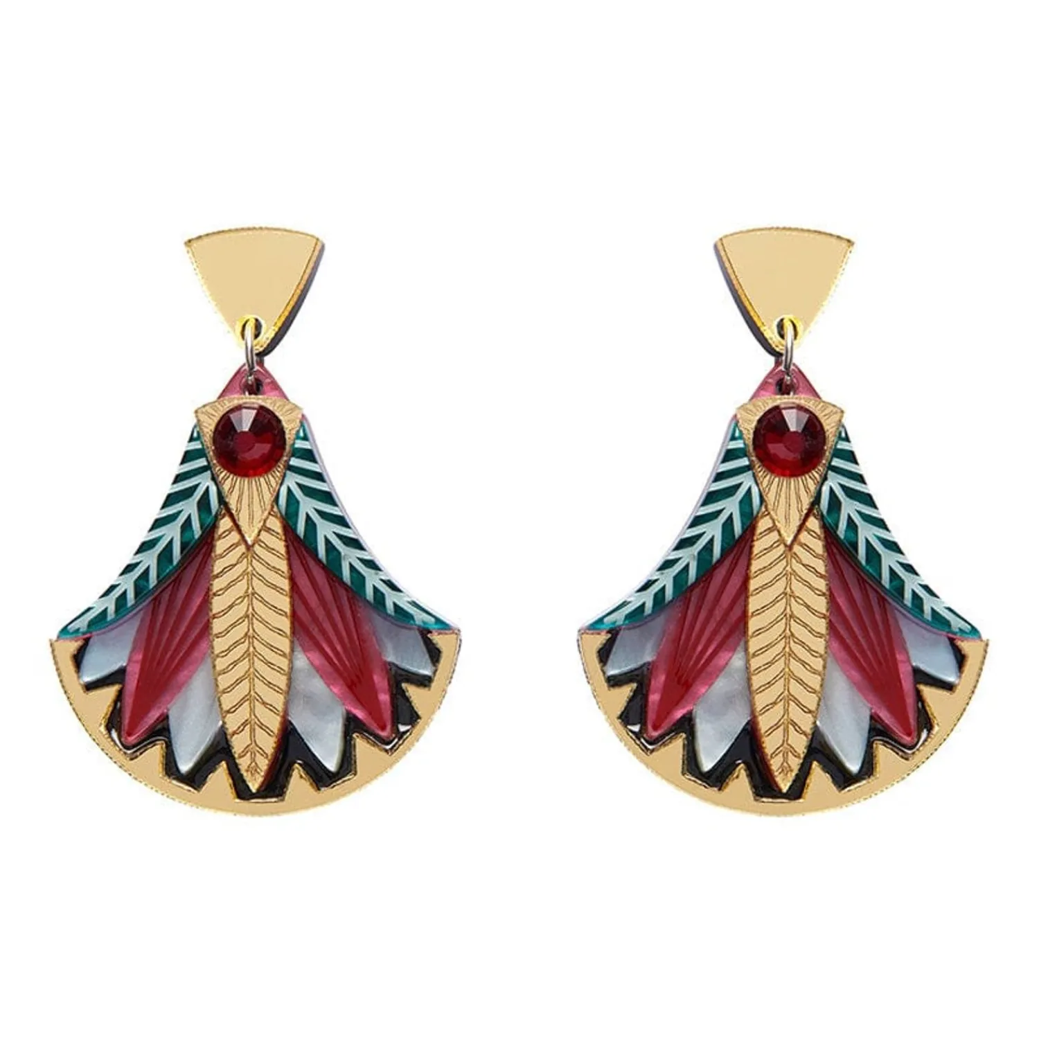Gift Of The Nile Papyrus Drop Earrings^Erstwilder New