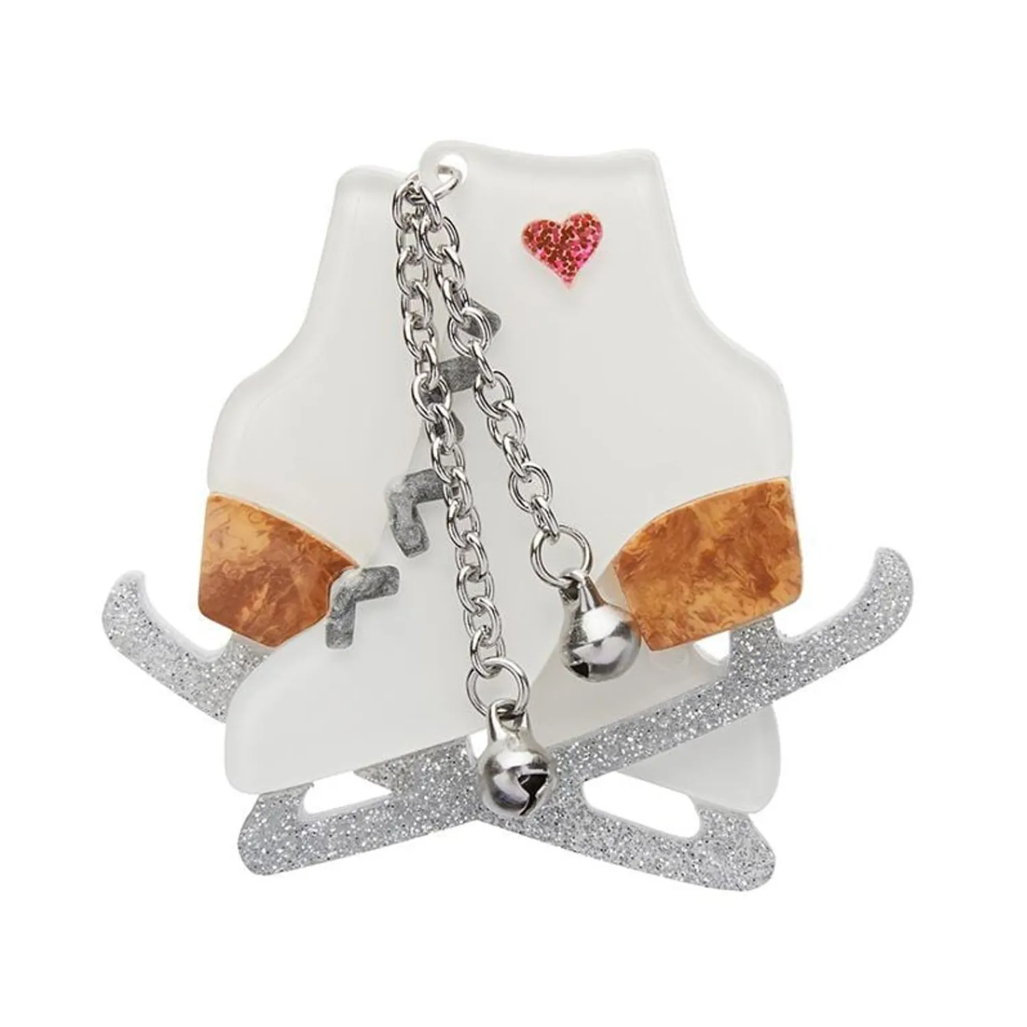 Glitter And Glide Skates Brooch^Erstwilder Sale