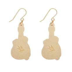 Guitar Blues Enamel Drop Earrings^Erstwilder Outlet