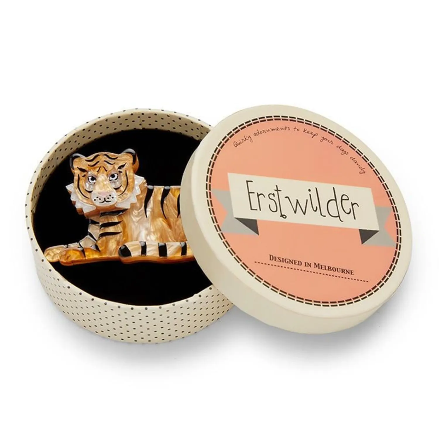 Hairy Hobbes Tiger Brooch^Erstwilder Clearance