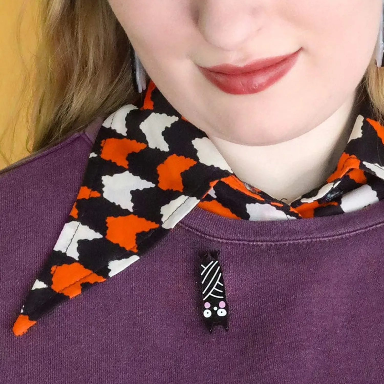 Halloween Hang-Up Bat Mini Brooch^Erstwilder Outlet