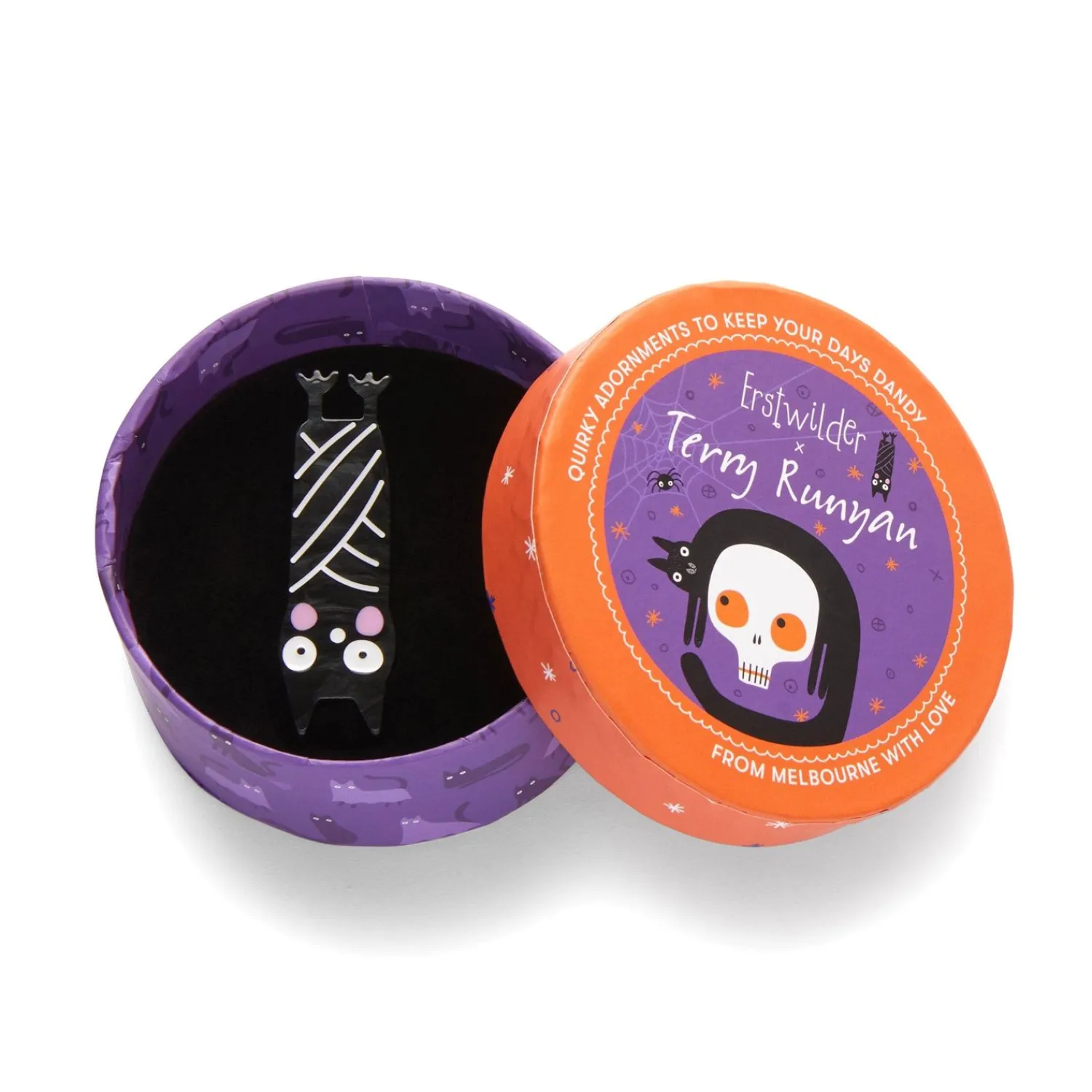 Halloween Hang-Up Bat Mini Brooch^Erstwilder Outlet