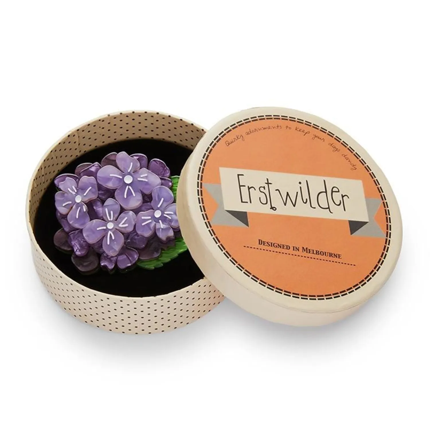 Heartfelt Hydrangea Brooch^Erstwilder New