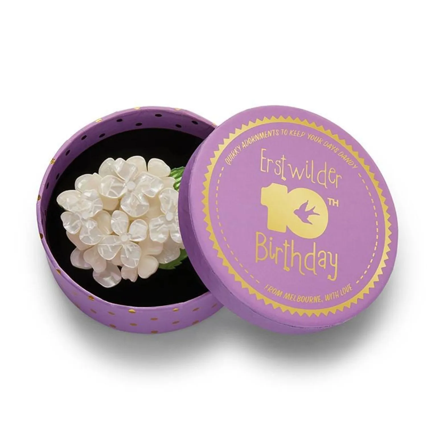 Heartfelt Hydrangea Brooch^Erstwilder