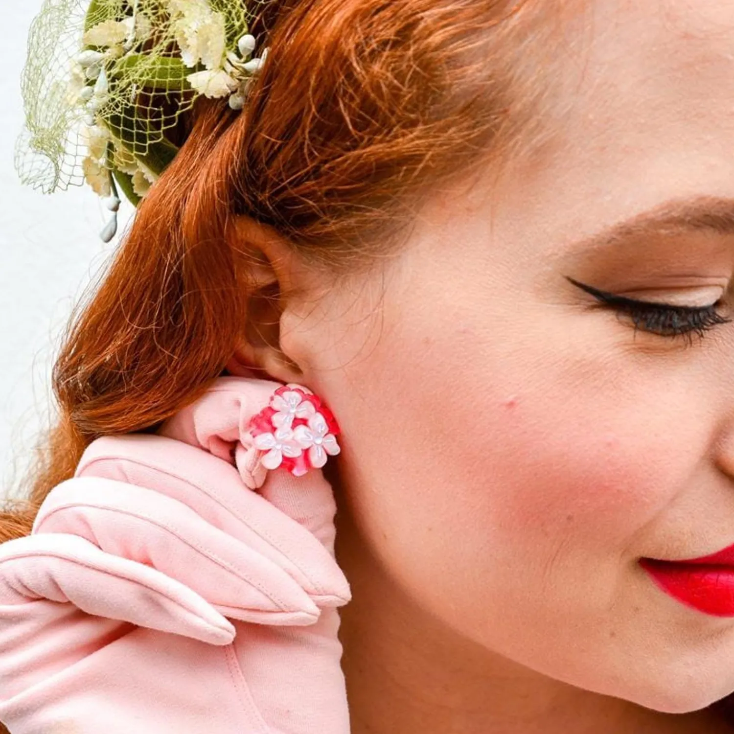 Heartfelt Hydrangea Earrings^Erstwilder Outlet