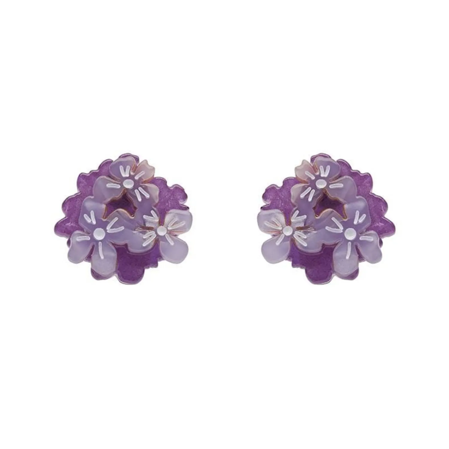 Heartfelt Hydrangea Earrings^Erstwilder Clearance