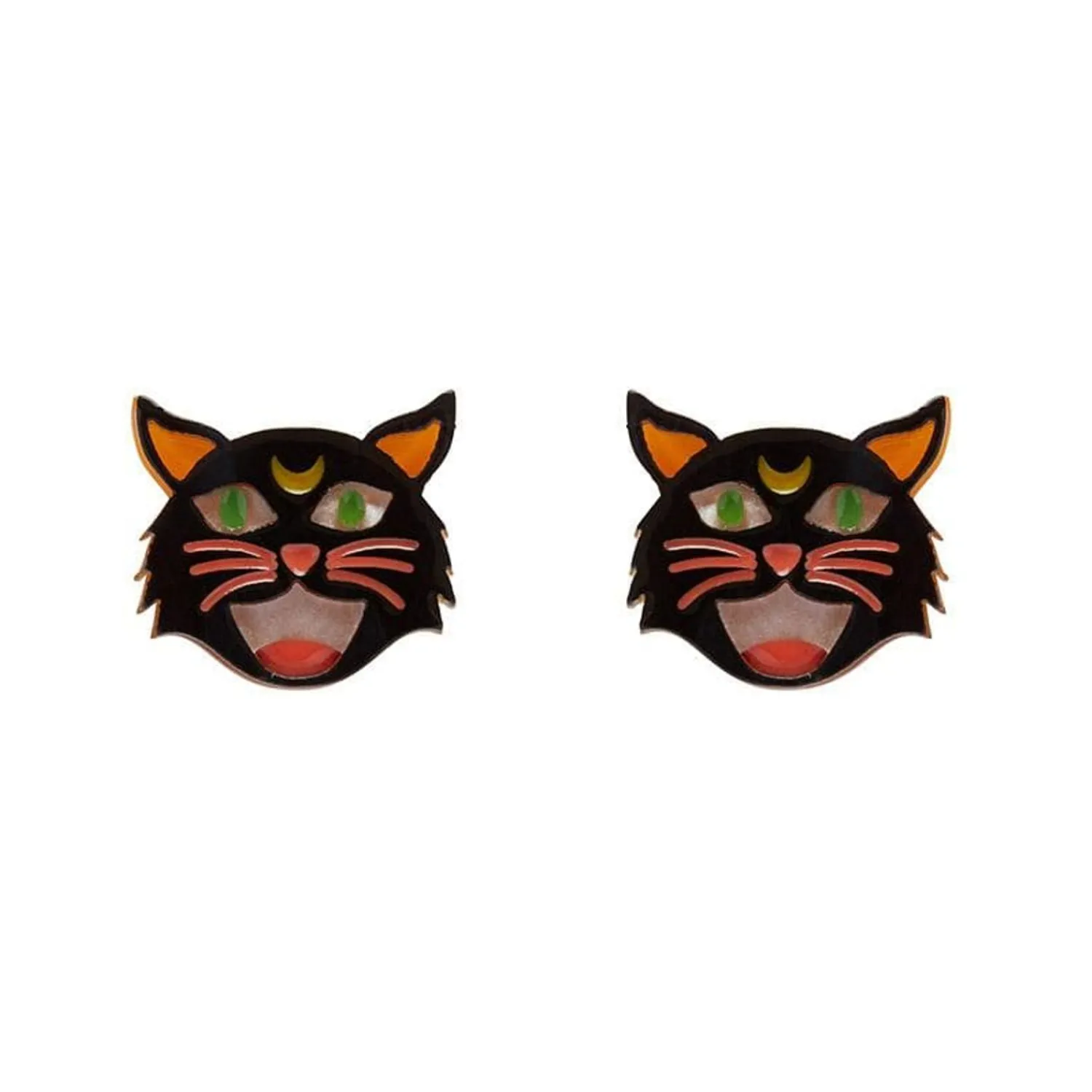 Hex Kitten Earrings^Erstwilder
