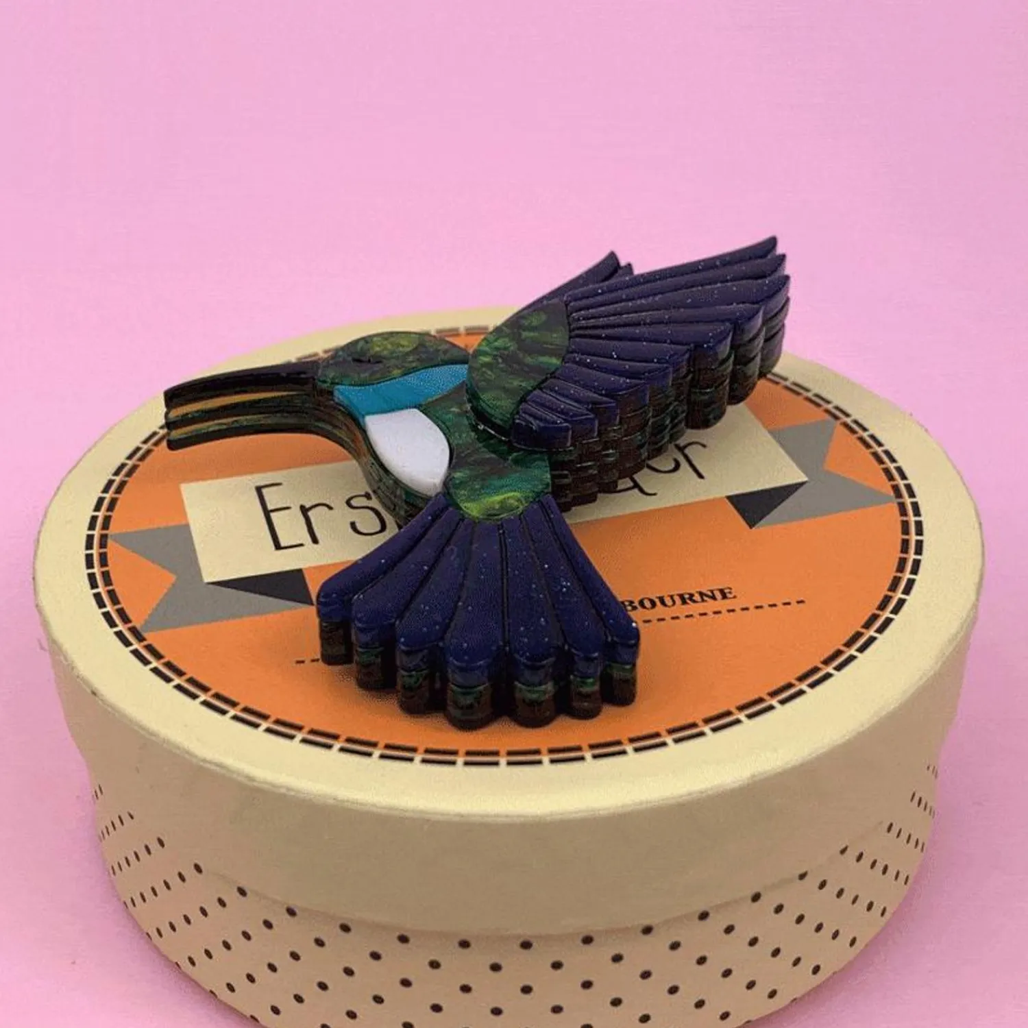 Hyacinth The Hummingbird Brooch^Erstwilder Clearance
