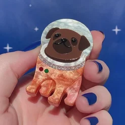 Interplanetary Pug Brooch^Erstwilder