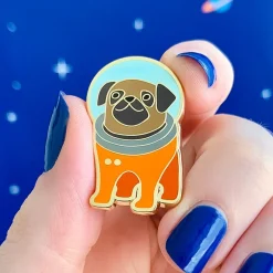 Interplanetary Pug Enamel Pin^Erstwilder Outlet