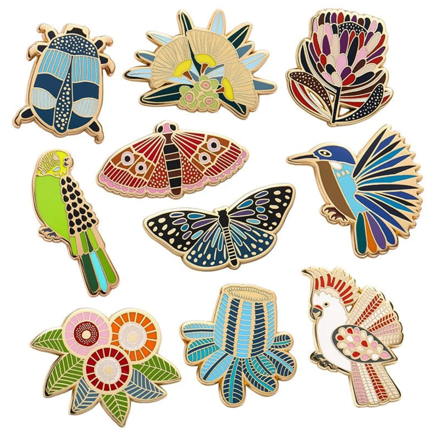 Jocelyn Proust Enamel Pin Pack - 10 Piece^Erstwilder Outlet