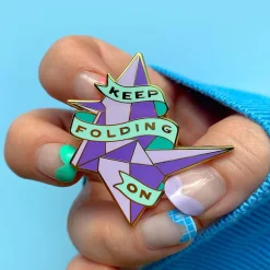 Keep Folding On Enamel Pin^Erstwilder Sale
