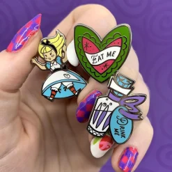 Kitchy Witch Alice'S Wonderland Falling Alice Pin Pack - 3 Piece^Erstwilder