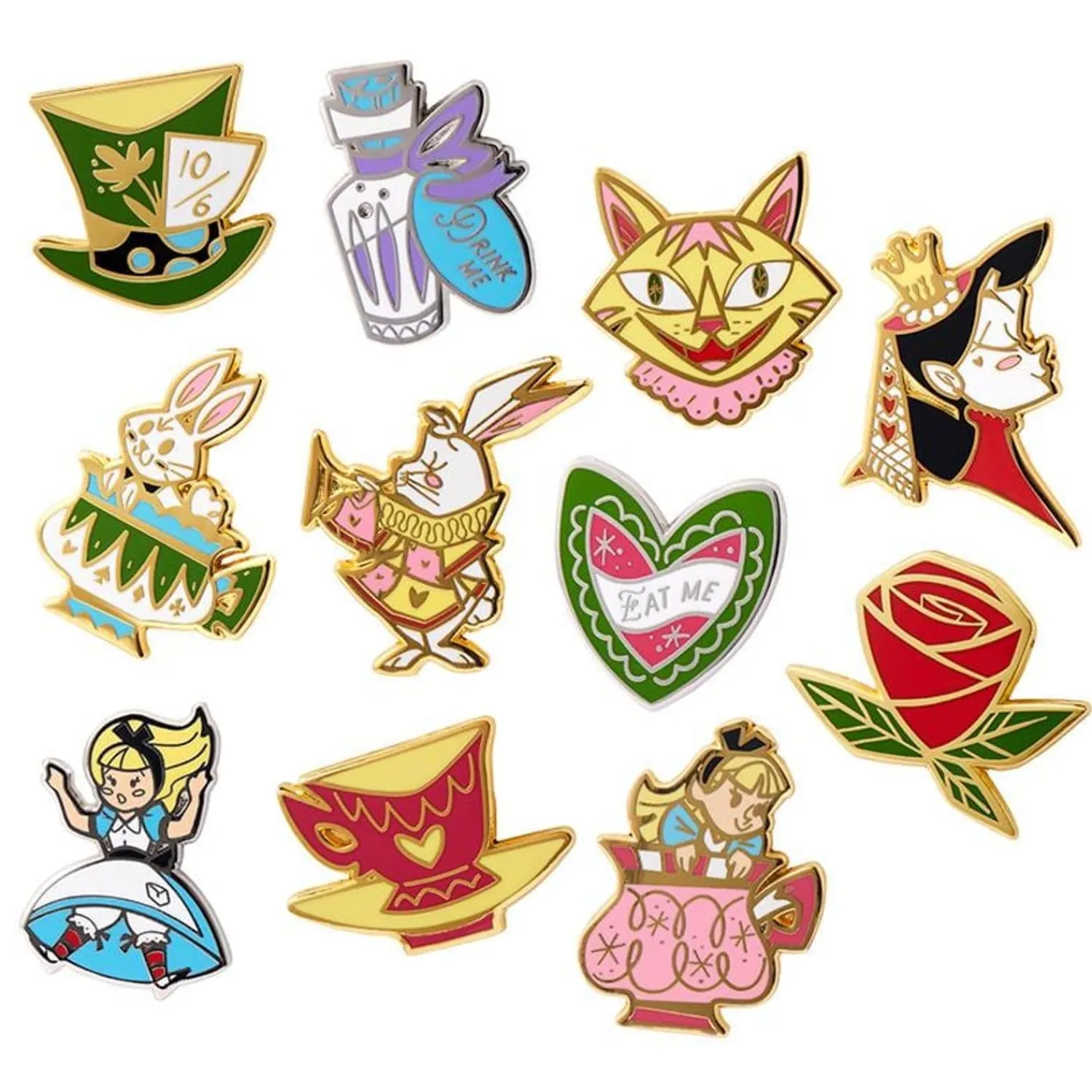 Kitchy Witch Alice'S Wonderland Complete Pin Pack - 11 Piece^Erstwilder Hot