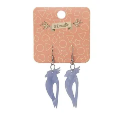 Kookaburra Ripple Resin Drop Earrings - Blue^Erstwilder Outlet