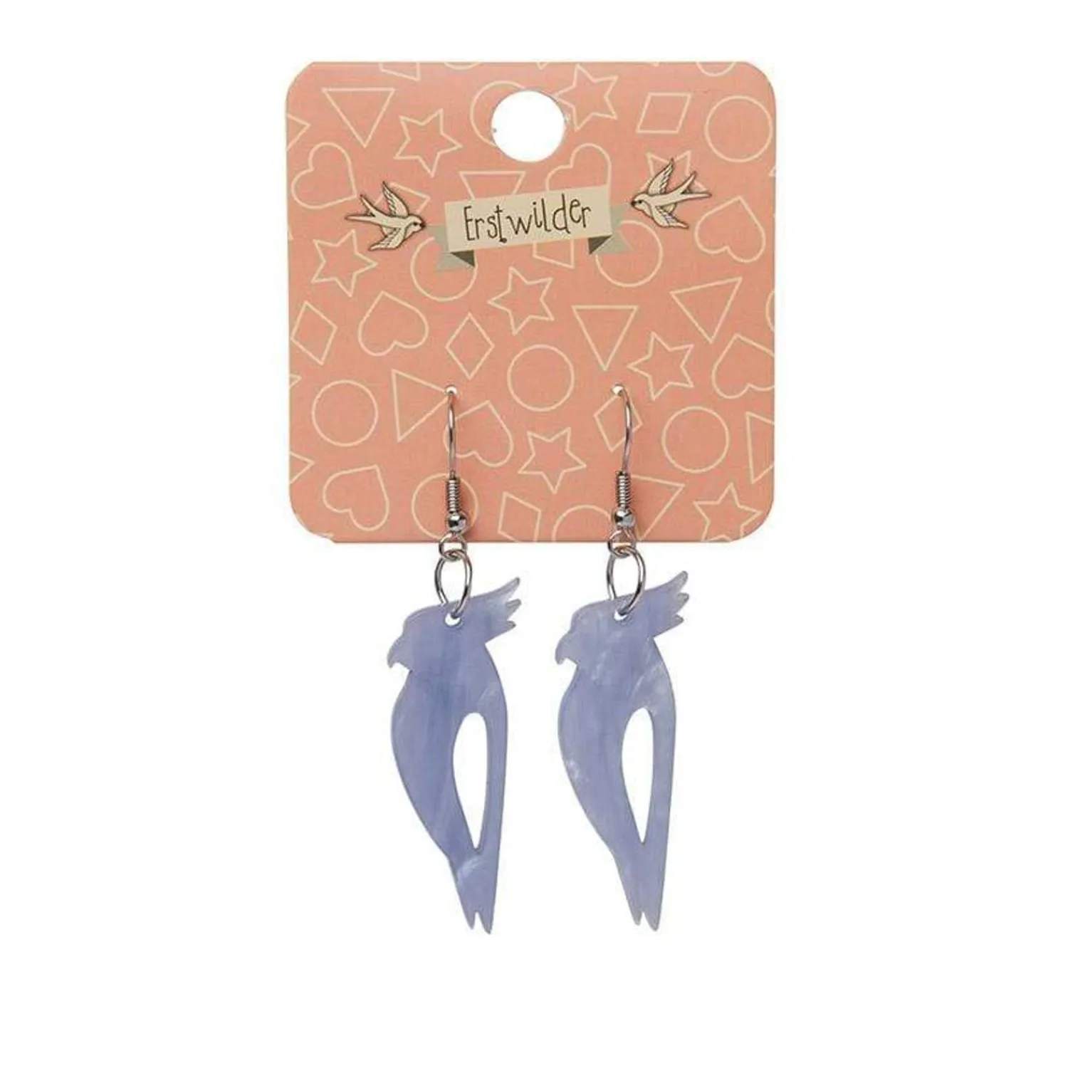 Kookaburra Ripple Resin Drop Earrings - Blue^Erstwilder Outlet