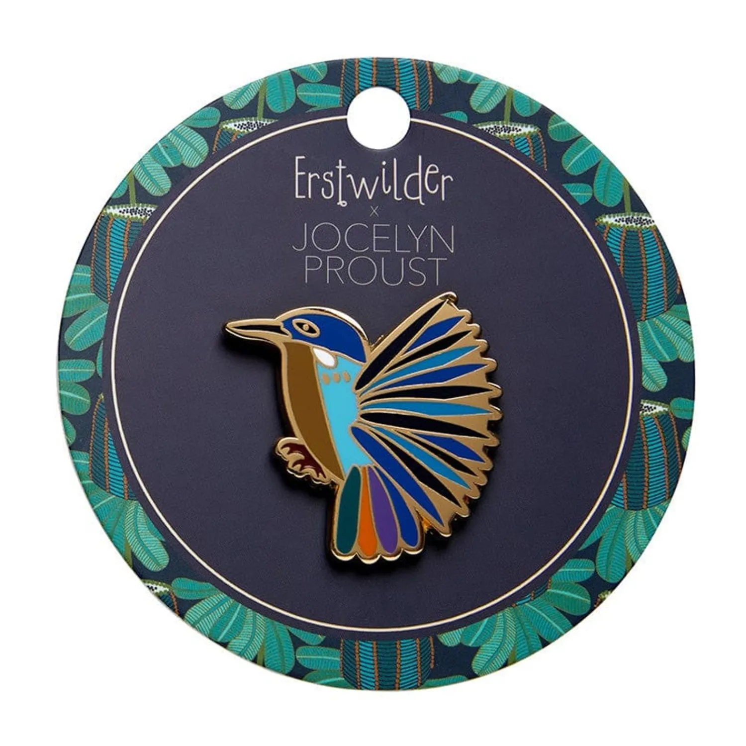 Kyrie Kingfisher Enamel Pin^Erstwilder
