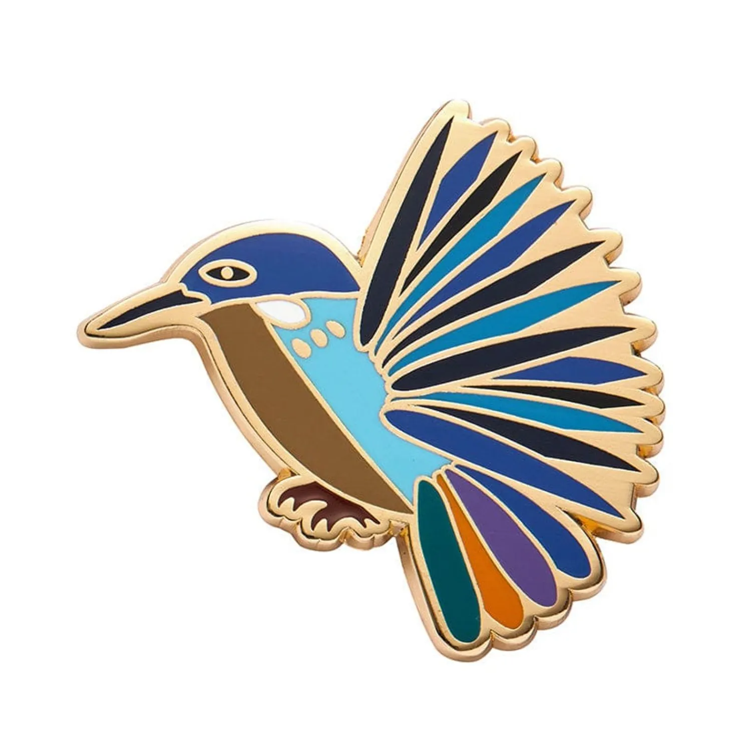 Kyrie Kingfisher Enamel Pin^Erstwilder