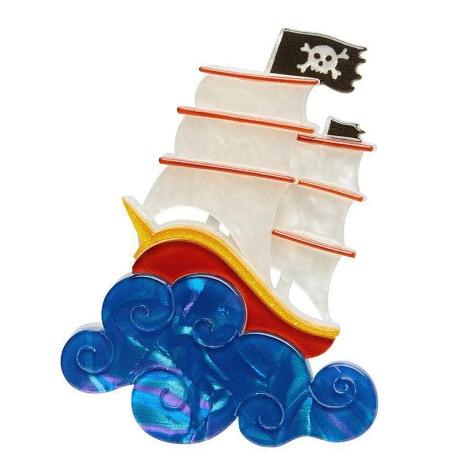 La Concorde Pirate Ship Brooch^Erstwilder Hot