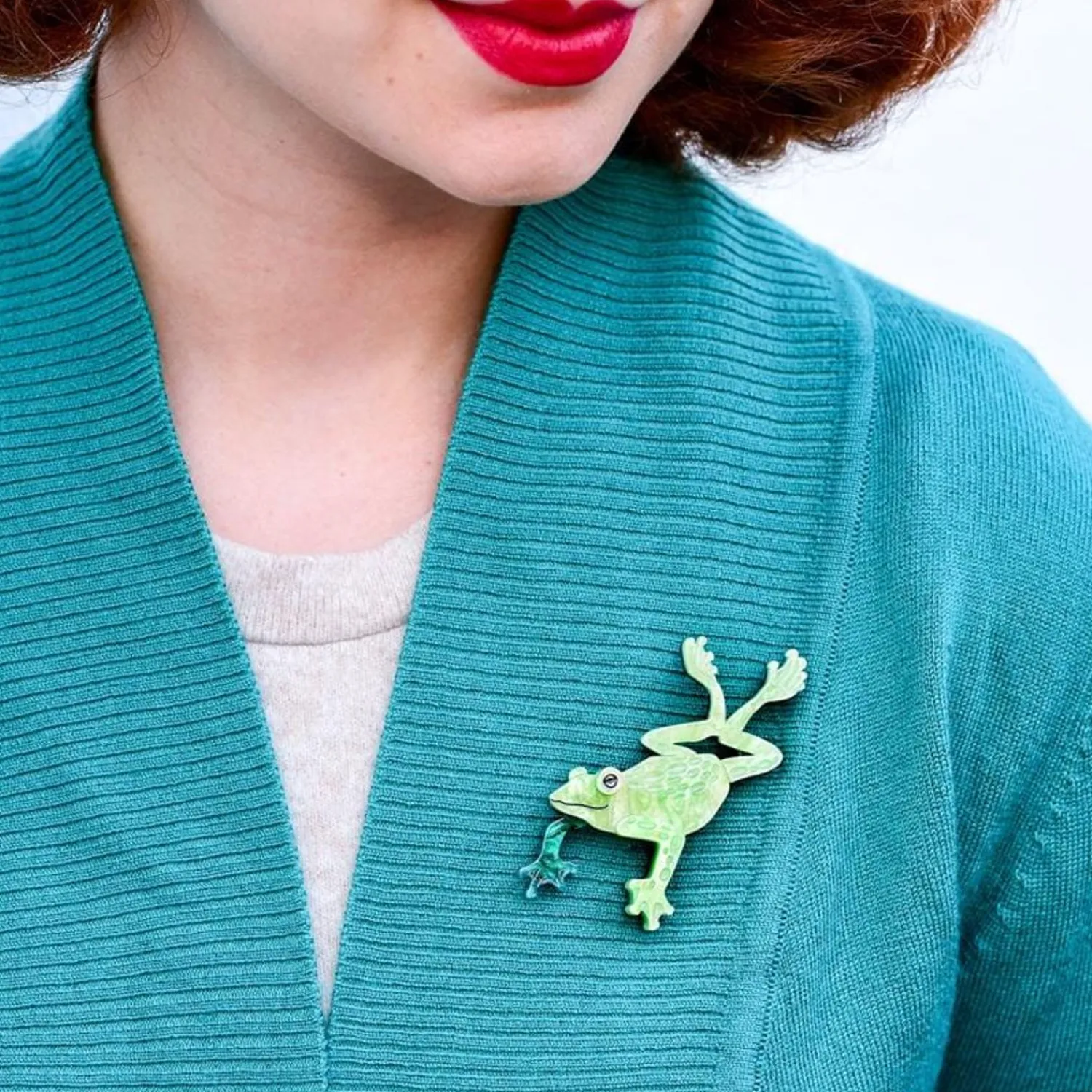 Leaps And Bounds Brooch^Erstwilder New