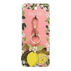 Lemon Drop Enamel Key Ring^Erstwilder New