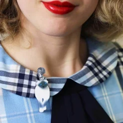 Lena The Blue Eyed Birman Cat Brooch^Erstwilder Best
