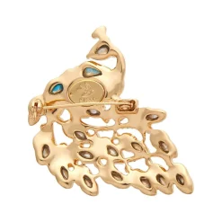 Le Peacock Royal Stone Set Crystal Brooch^Erstwilder