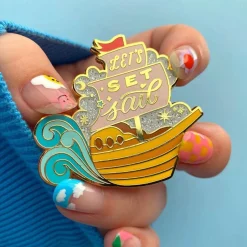 Let'S Set Sail Enamel Pin^Erstwilder Hot