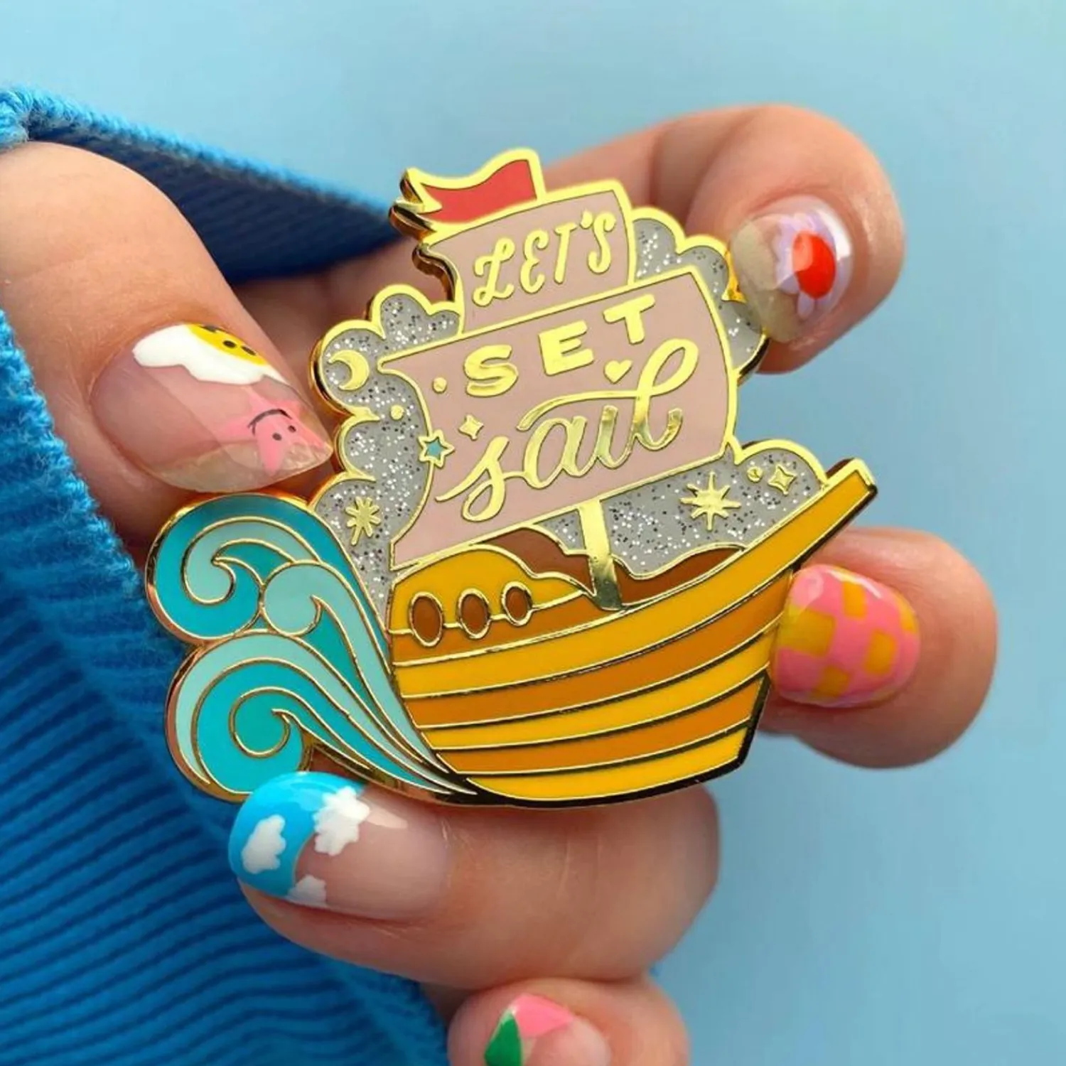 Let'S Set Sail Enamel Pin^Erstwilder Hot