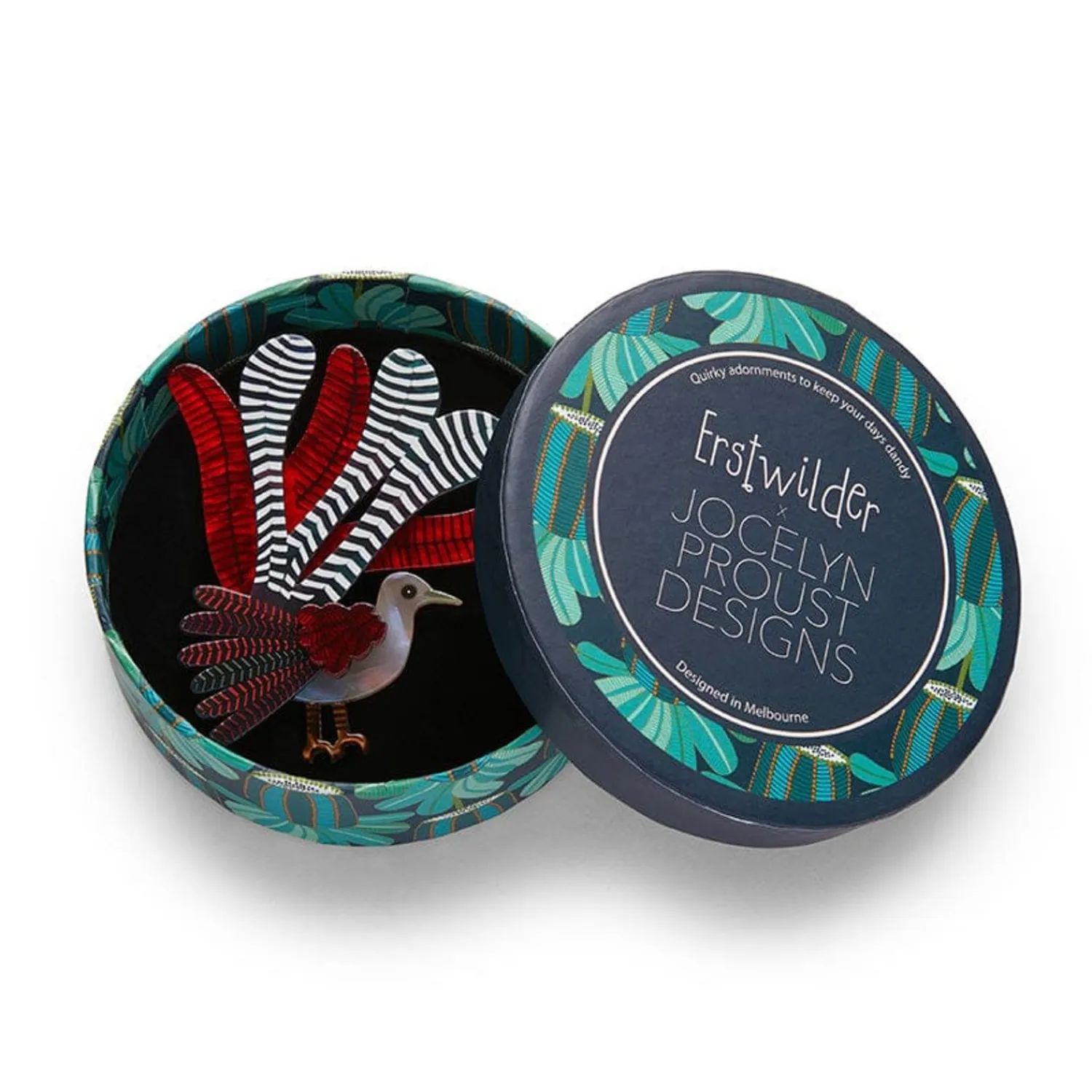 Lilly Lyre Bird Brooch^Erstwilder Clearance