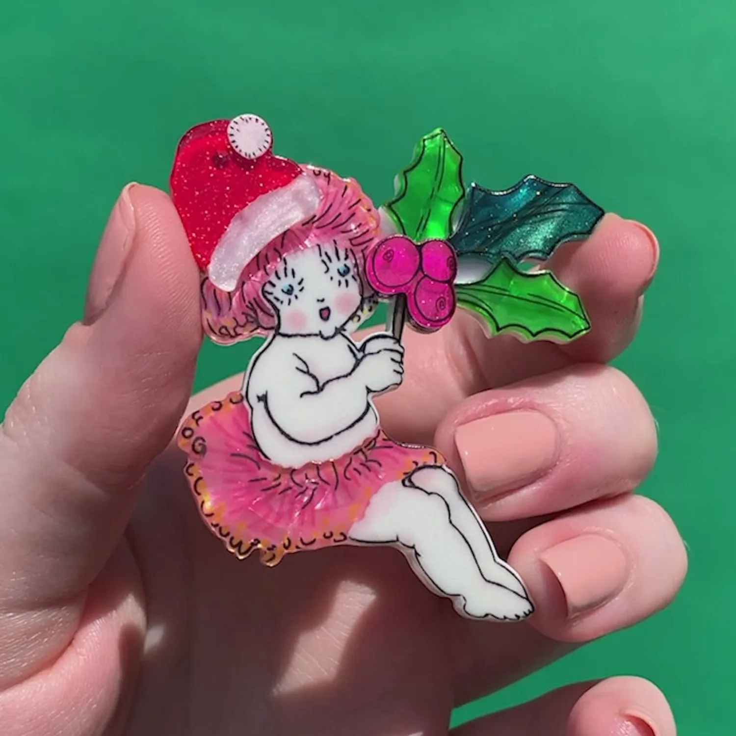 Little Ragged Christmas Blossom Brooch^Erstwilder Outlet