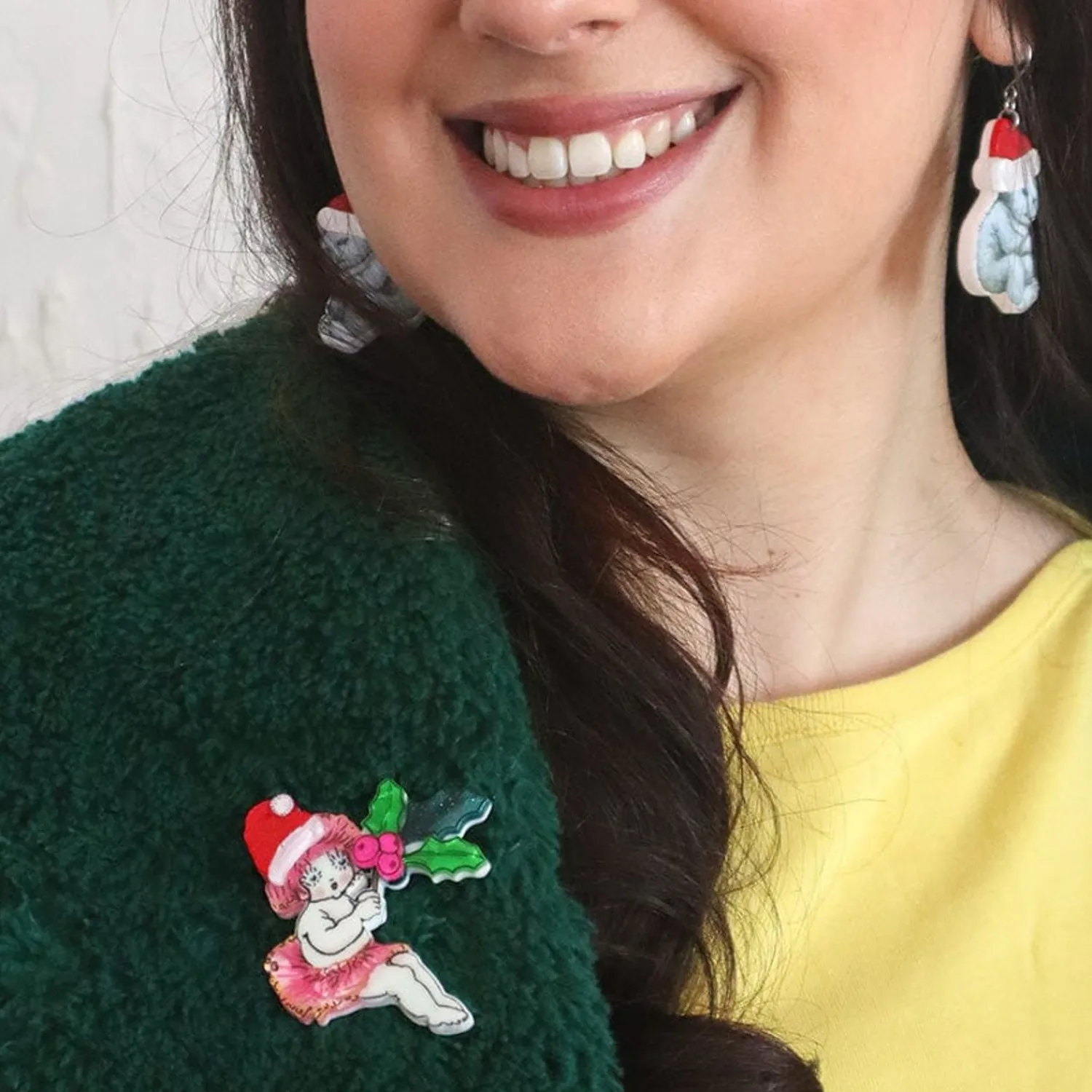 Little Ragged Christmas Blossom Brooch^Erstwilder Outlet
