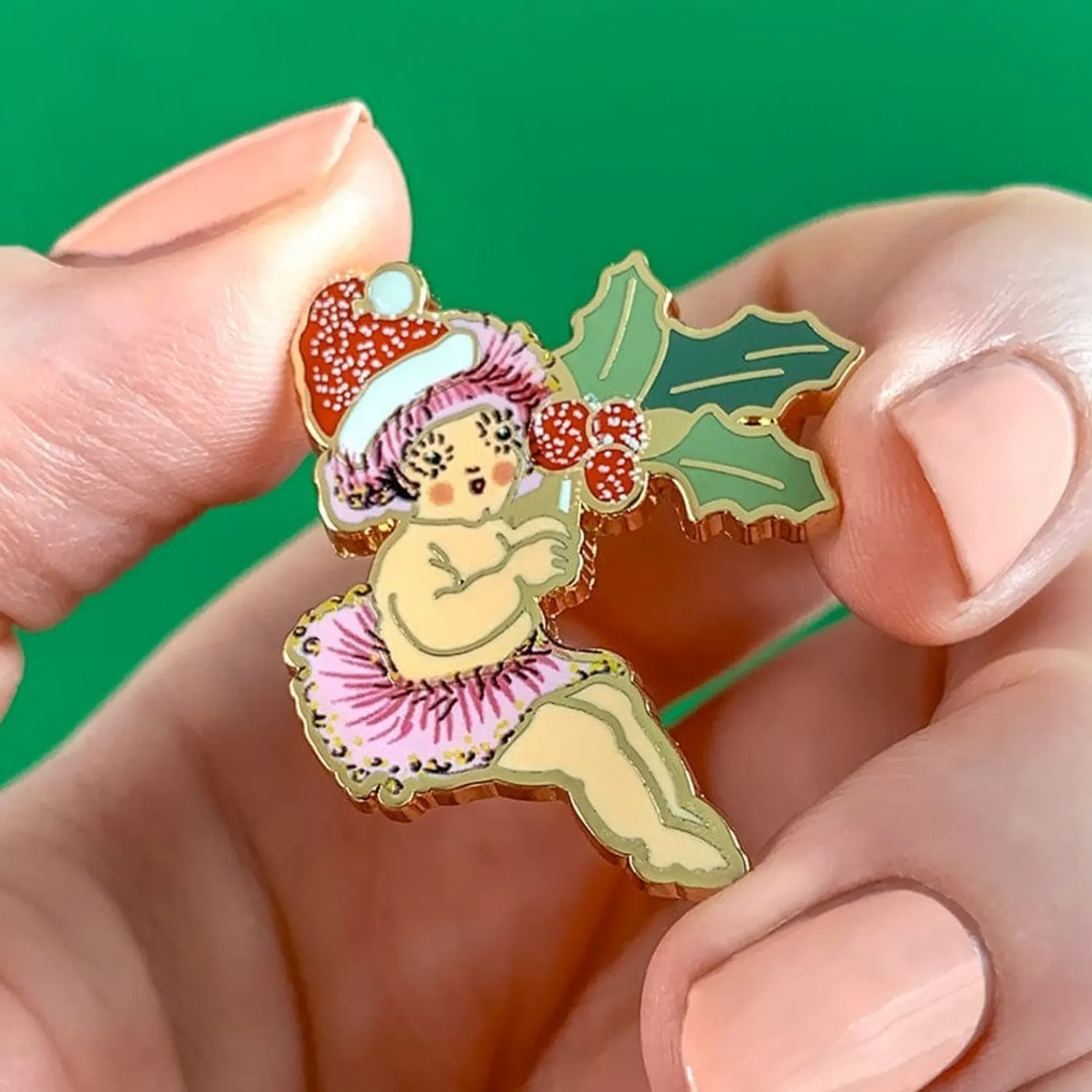 Little Ragged Christmas Blossom Enamel Pin^Erstwilder Discount