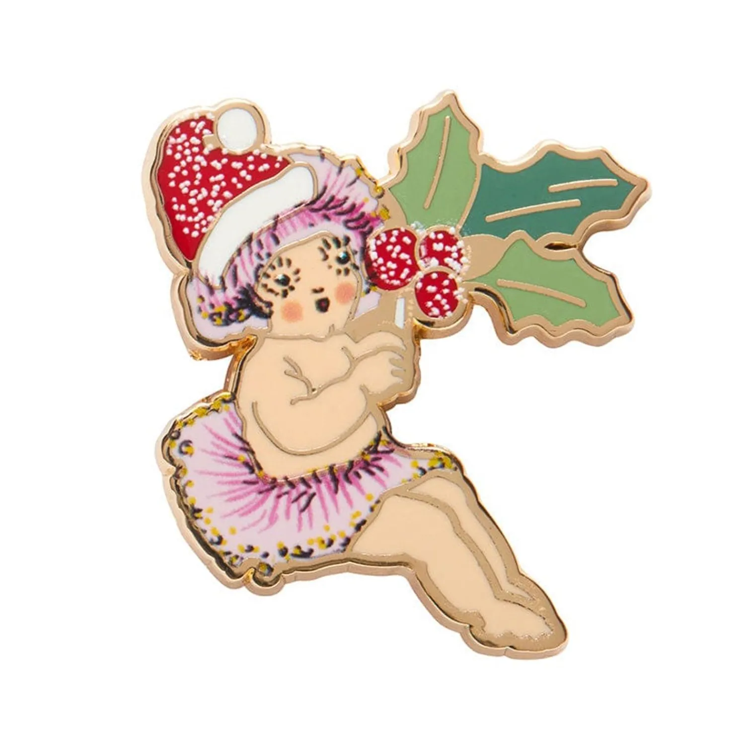 Little Ragged Christmas Blossom Enamel Pin^Erstwilder Discount