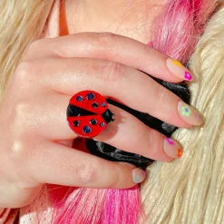 Lou-Lou Ladybug Statement Ring^Erstwilder Discount