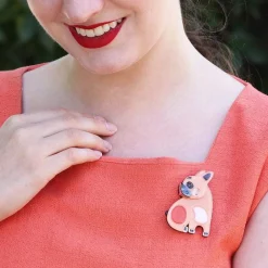 Luce The French Bulldog Brooch^Erstwilder Sale