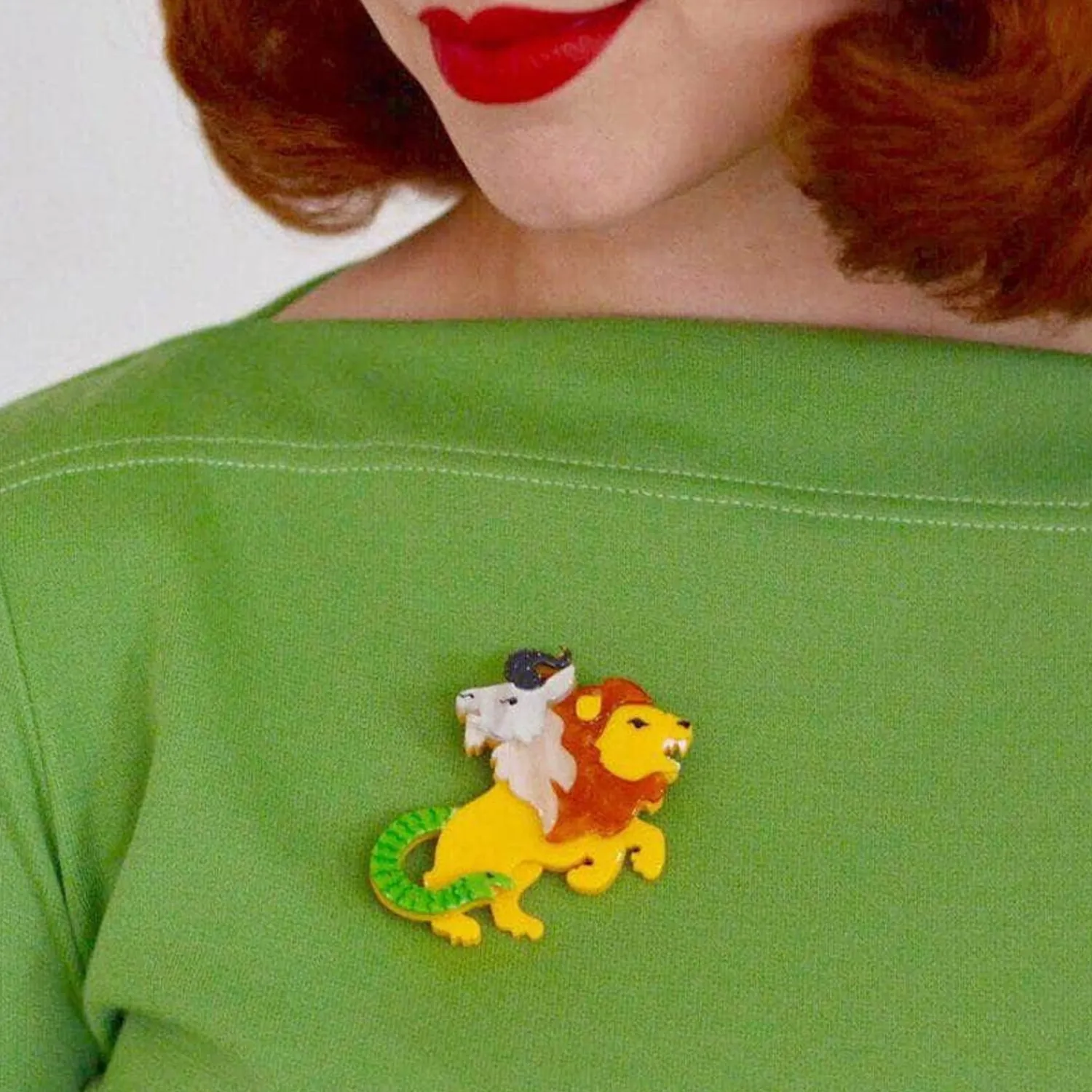 Lycia Chimera Brooch^Erstwilder