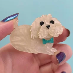 Marc The Maltese Mini Brooch^Erstwilder Online