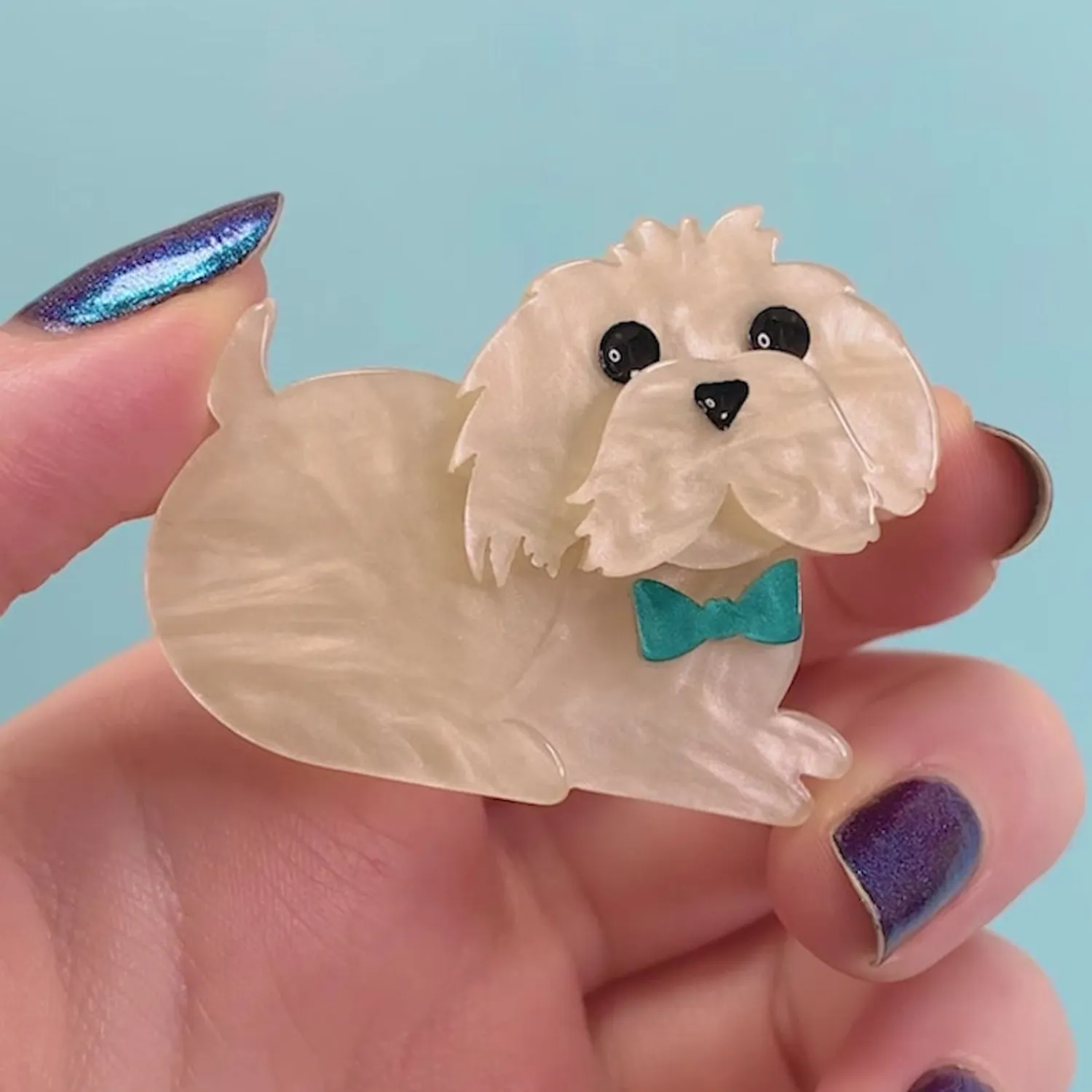 Marc The Maltese Mini Brooch^Erstwilder Online