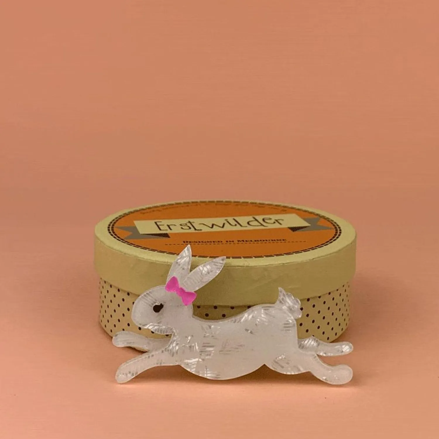 Marshmallow Rabbit Brooch^Erstwilder New