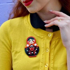 Matryoshka Memories Toy Brooch^Erstwilder New
