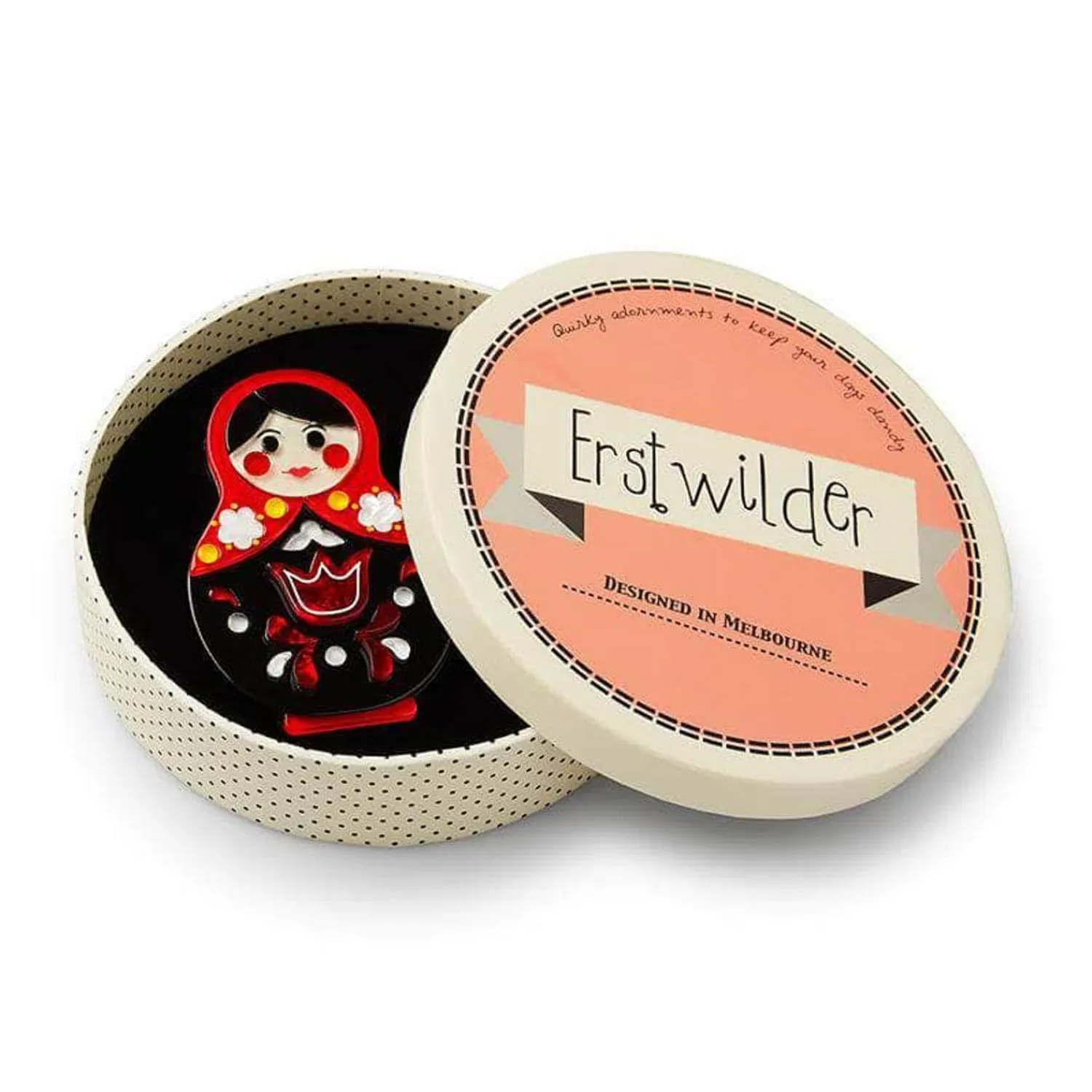 Matryoshka Memories Toy Brooch^Erstwilder New